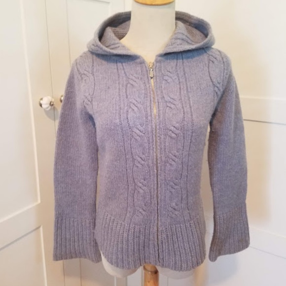 J. Crew Wool Hooded cardigan (PXS) - Picture 1 of 7